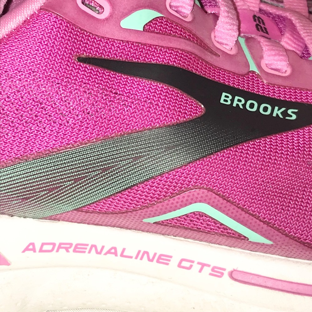 Brooks Adrenaline GTS 23 Pink Mint Green Running Shoes Womens 7.5 B  Walking - Picture 15 of 16